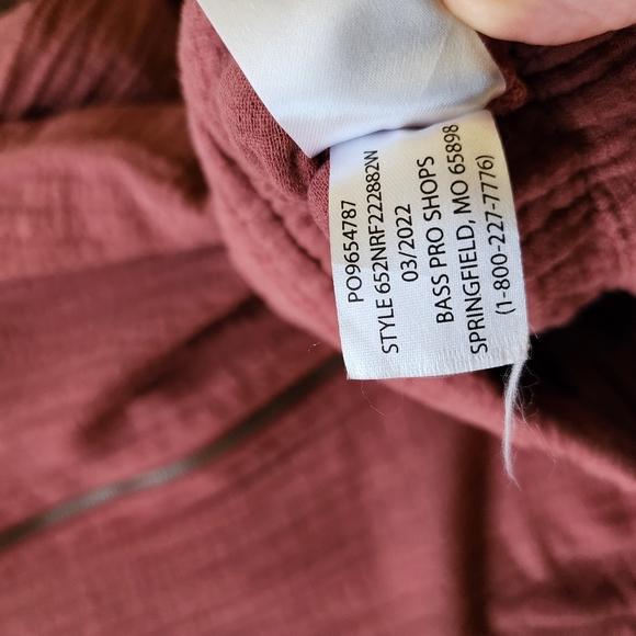 Natural Reflections Magenta Slub Cotton Gauze Zip Up Jacket - Picture 8 of 8